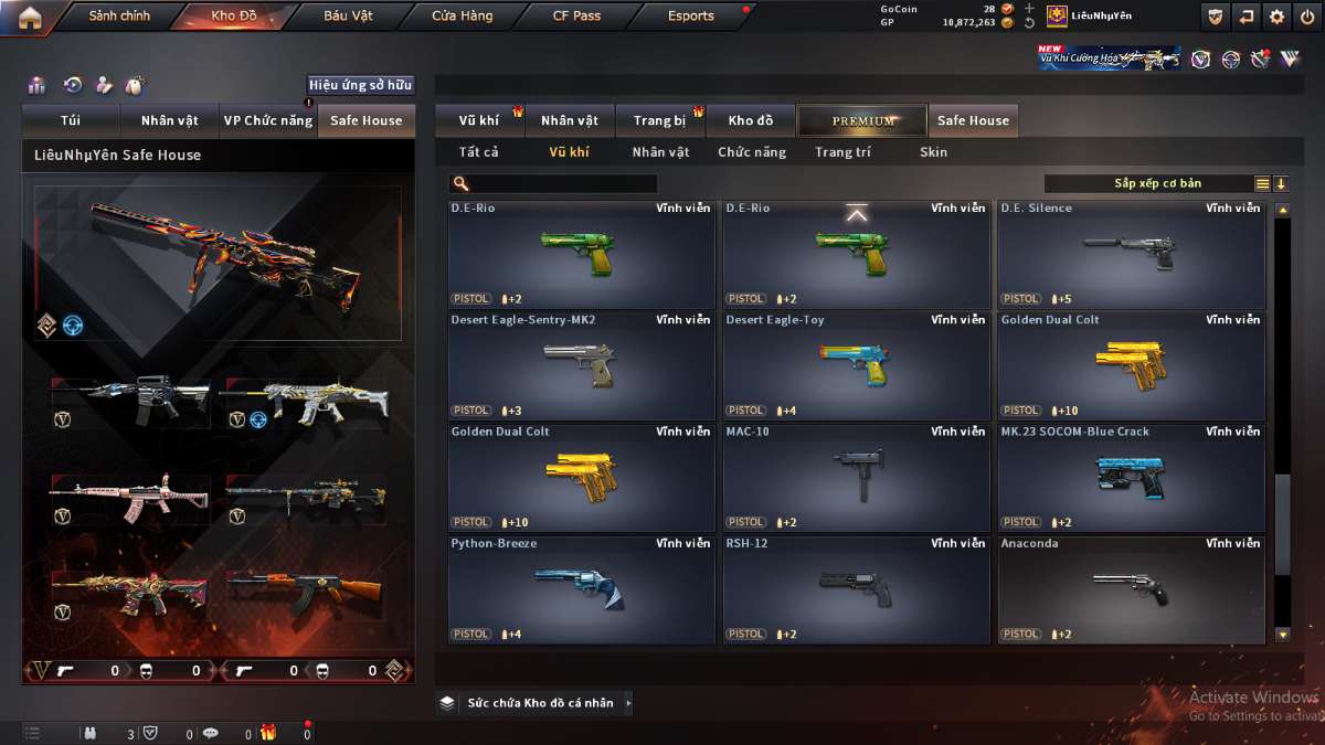 shop acc cf uy tin gia re